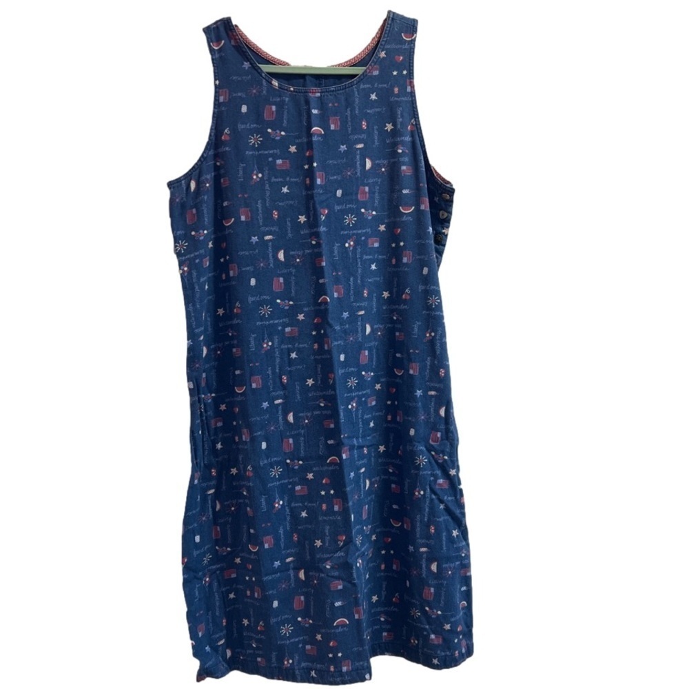 Vintage Koret American Flag 4th of July Dress See Description For Details